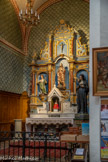 <center>Céret, L'église Saint-Pierre.</center>Au centre, statue de St Roch, à gauche celle de St Louis. A droite, celle de Ste Rita de Cascia.