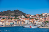 <center>Port-Vendres.</center>Au sommet, le fort Saint Elme.