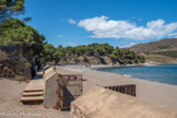 <center>Paulilles.</center>Anse de Paulilles. Mur anti-débarquement.