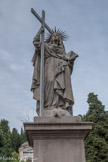 Cimetière monumental de Staglieno. <br> La statue de la Foi de Santo Varni,  haute de neuf mètres.