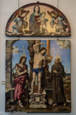 FILIPPINO LIPPI (PRATO 1457-FIRENZE 1504) SAN SEBASTIANO FRA I SANTI GIOVANNI BATTISTA E FRANCESCO (PALA DI FRANCESCO LOMELLINI)