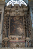 La basilique Santa Maria delle Vigne. Autel de la Société des Messageries, au jourd'hui des Radiodiffusions. Autel de Giovani Andrea Carlone (Gênes 1639-1697). L'Annonciation (autour de 1690).