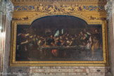 La basilique Santissima Annunziata del Vastato. La basilique Santissima Annunziata del Vastato. La cène, de Giulio Cesare Procaccini, peinte en 1618 pour le couvent de l'Annonciation. Le Lomellini la firent transférer  sur la contre-façade de l'église en 1686.