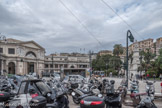 La piazza Acquaverde et la gare de Gênes-Piazza-Principe.