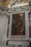 Église Santa Maria di Castello. Chapelle de saint Vincent Ferrer. A droite, Prédication de Saint Vincent enfant, Luciano Borzone, (1590-1645).