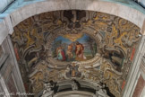 Église Santa Maria di Castello. Les fresques de la coupole, le Baptême du Christ, entourées de quatre panneaux avec les Saints dominicains, sont de Briasco.