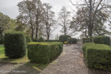 Château de Rocca Grimalda. <br> Le Jardin à l’italienne. Très géométrique, il est la transitionentre le bâtiment et la nature.