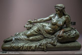 <center>Cléopâtre.</center>Henri DUCOMMUN DU LOCLE
Nantes, 1804 - Rethel, 1884. 
Bronze.