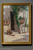 <center>Le Cabanon aux Lecques</center>Joseph GARIBALDI. Marseille, 1863 - 1941. Marseille, 1863- 1961. Huile sur toile.