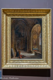 <center>Intérieur d’église.</center>Auguste de FORBIN, comte
La Roque d'Anthéron. 1779 - Paris, 1841.
Huile sur toile, 1838.