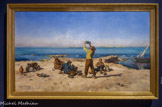 Alphonse Moutte. Marseille, 1840-1913. Le déjeuner des pêcheurs ou la régalade, 1882. Huile sur toile.