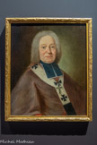 <center>Portrait de Monseigneur de Belsunce, évêque de Marseille.</center>Huile sur toile. Anonyme, XVIIIe siècle.