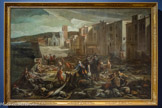 <center>Scène de la peste de 1720. L'Episode de la Tourette.</center>Huile sur toile. Michel Serre.
Tarragone, 1658 – Marseille, 1733.  Le peintre Michel Serre, catalan installé à Marseille depuis 1675, a été un témoin et un acteur privilégié de l'épidémie de peste de 1720. Un an après la catastrophe, il peint trois tableaux qui sont les documents visuels les plus riches de renseignements que nous ayons sur cette période.