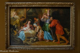 <center>L’Adoration des bergers</center>Pierre Paul RUBENS
Siegen, 1577 - Anvers, 1640.
vers 1616- 1619 Huile sur bois. Né en Flandre s en 1577, Rubens est considéré comme l'un des maîtres du style baroque En tant que diplomate. Rubens fréquenta les grandes cours européennes et joua un rôle important en cette période où de grands conflits politiques et religieux déchiraient les Pays-Bas, Abordant tous les genres, cet artiste extrêmement productif (on lui attribue environ 1 200 œuvres) exerça une influence importante sur les générations de peintres qui lui succédèrent.