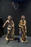 <center>Figurines d’acteurs comiques.</center>Grèce et Italie méridionale IVe- IIIe siècle avant J.-C. 
Argile, traces de polychromie