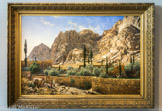 <center>Le monastère Sainte-Catherine au mont Sinaï</center>AdoIf von MeckeI 1892. Huile sur toile
Muséum voor Schone Kunsten, Gand