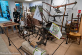 <center>Le Musée des Outils Agraires et des Traditions</center>Araires et charrues.