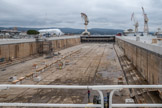 <center>Les Chantiers Navals de La Ciotat. </center>La SPL a néanmoins entrepris le réaménagement de la grande forme, dont les travaux ont démarré en octobre dernier et dont la livraison dans sa nouvelle configuration est prévue pour novembre 2016. Opérationnel depuis 1969, le bassin de 360 m de long, pour 60 m de large et 9 m de profondeur, et aurait la capacité de générer « entre 30 et 40 M€ de chiffre d’affaires ». Après travaux, l’outil pourra accueillir des yachts jusqu’à 180 m, pour des séjours de longue et moyenne durée.

« Il s’agit de pouvoir positionner le bateau-porte à 200 m du fond, de manière à disposer d’une cale sèche plus adaptée à l’accueil des très grands yachts », détaille Jean-Yves Saussol, précisant que cette opération permettra de dégager, pendant les passages en forme, plus de 130 m de linéaire de quai, libérant ainsi de l'espace pour les travaux sur des navires à flot.