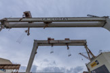 <center>Les Chantiers Navals de La Ciotat. </center>Les deux portiques.