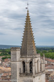 <center>Le château de Tarascon</center>la Collégiale Royale Sainte Marthe.  La girouette représente la tarasque.