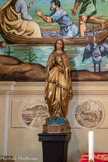 <center>Bandol.</center>L’Église Paroissiale St François De Sales. La Vierge est représentée debout sur le globe terrestre, foulant à ses pieds le serpent. Celui-ci tient dans sa gueule une pomme, symbole du péché originel.