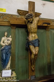 Musée de Brignoles. <br>Chapelle Saint-Louis. Christ en bois polychrome du XVIIe provenant de la chapelle saint Joseph.