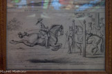 Musée de Brignoles. <br>Joseph PARROCEL. Hyacinthe RIGAUD, peintre du sacre du roi et ami de Parrocel, immortalise ce dernier dans une œuvre graphique. Elle sera reproduite dans une gravure de WILLE, commande de Louis-Philippe dans sa collection des portraits de personnages illustres du royaume.