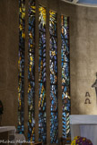 <center>La chapelle Notre Dame de Consolation. </center>Dans le chœur, le thème des verrières est 