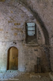 <center>Abbaye de La Celle.</center>Dans l'angle sud-est du cloître a été retrouvé en 2012 l'espace de circulation dallé entourant le lavabo du premier monastère. Un escalier menait au dortoir.