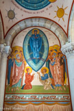 <center>Eglise saint Nazaire.</center>À l’extrémité du bas-côté sud, Marie « Porte du Ciel ». Couronnée d'étoiles, elle est vénérée par ses parents Anne et Joachim ainsi que tous les Saints du ciel.