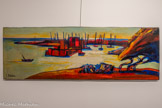 <center>Centre d’art Sébastien</center>Georges Briata (1933 - 2019)
Port de Caro, 1987
Huile sur bois
65 x 92 cm
Collection particulière