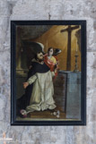 <center>Basilique de saint-Maximin.</center>Paroi de droite: toile du 18ème siècle, saint Dominique en extase, école française.
