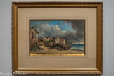 <center></center>Vincent Courdouan, 1810-1893.
Village de pêcheurs au bord de mer, 1869.
Pastel, aquarelle et pierre noire. Acquisition ville de Toulon.