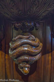 <center>Cathédrale Notre-Dame-de-la-Seds </center>La chaire. Le serpent tentateur dont sa prédication devait triompher.