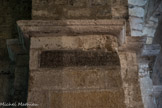 <center>Notre-Dame de-Beauvert</center> Encastrée au haut du pilier séparant l'abside centrale de l'absidiole nord, une inscription antique est dédiée à la divinité Baginus, qui a laissé son nom au sommet de la Vanige (1390 m) et qui désignait dans l'Antiquité le pagus Baginensis ou «pays de la Vanige», soit le bassin de l'Ennuye.