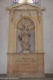 Hôtel-Dieu <br>L’escalier d'honneur. Statue de la Vierge, XVIIe.
