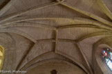 <center>L'église Saint-Trophime-Saint-André</center>La voûte à tiercerons et à liernes. Les liernes : les deux nervures centrales formant une croix. Les tiercerons : le nervures qui relient les extrémités des liernes aux naissances de la voûte. Il y en a deux à chaque extrémité des liernes. Voutain : portion de voûte entre les nervures. Doubleau : arc transversal séparant deux travées : un au fond, au-dessus de la croix, l'autre qui sépare les deux voûtes.
