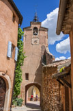 <center>Le village de Roussillon.</center> Beffroi (tour de l'horloge).